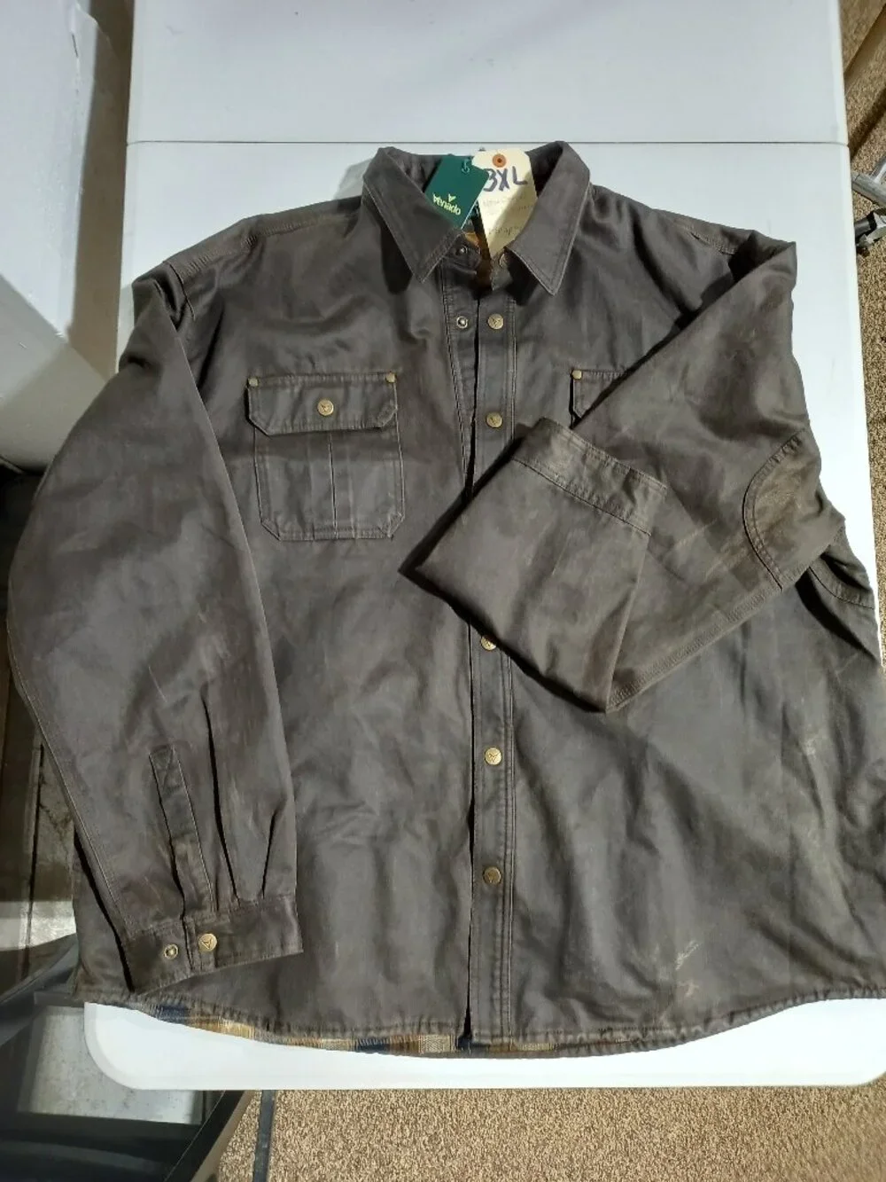 Bountyman Concealed Carry Shirt Jacket - Brown | 3XL - Picture 5 of 9